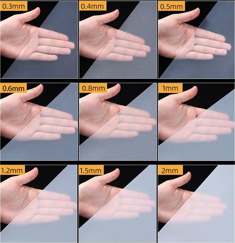 разная толщина полипропиленового листа